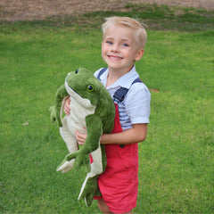 MorisMos frog plush gift-ready packaging and presentation