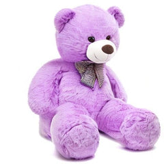 MorisMos 47-inch teddy in violet brightens bedrooms and playrooms.