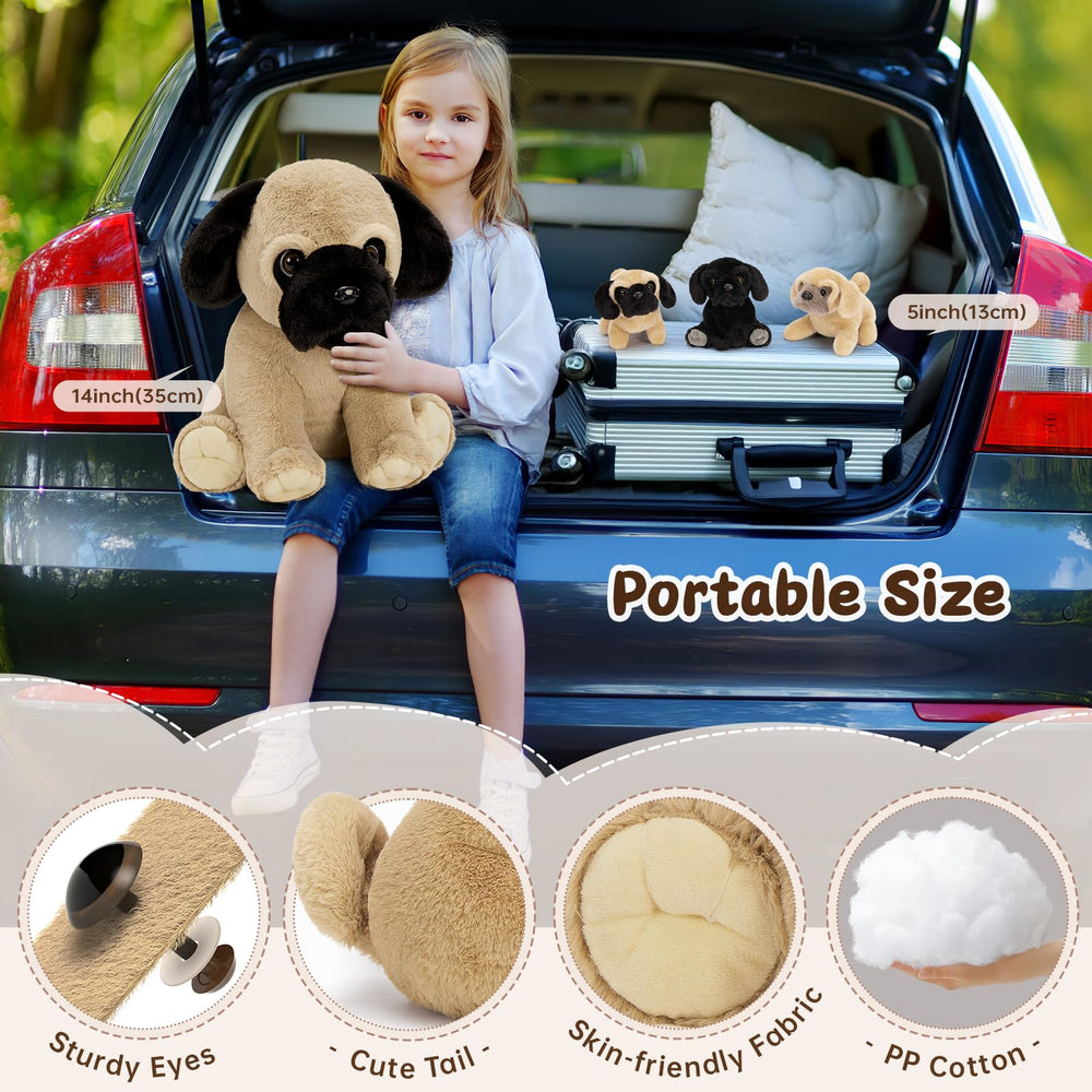 MorisMos soft, machine-washable fabric simplifies cleanup after play.