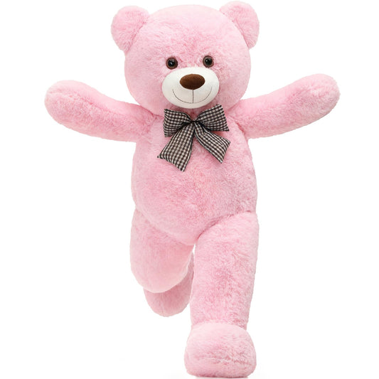 MorisMos pink giant teddy bear 4ft ready for grand gift-giving.