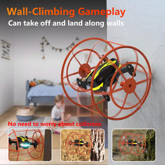 Morlyrctooy M17 drone protective cover shields propellers during family play.