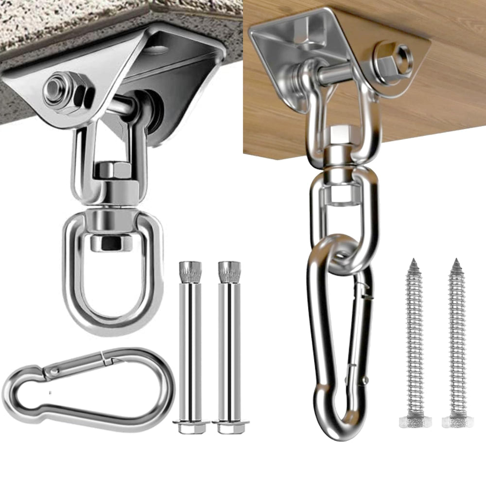 Mornihima outdoor indoor hammock brackets withstand weather in use.