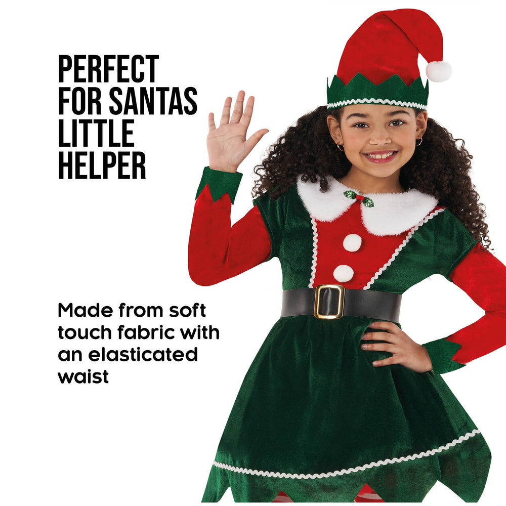 Morph Elf Costume pom pom hat keeps look complete and merry.