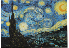 Moruska Starry Night 1000-piece puzzle full-view for immersive Van Gogh art experiences