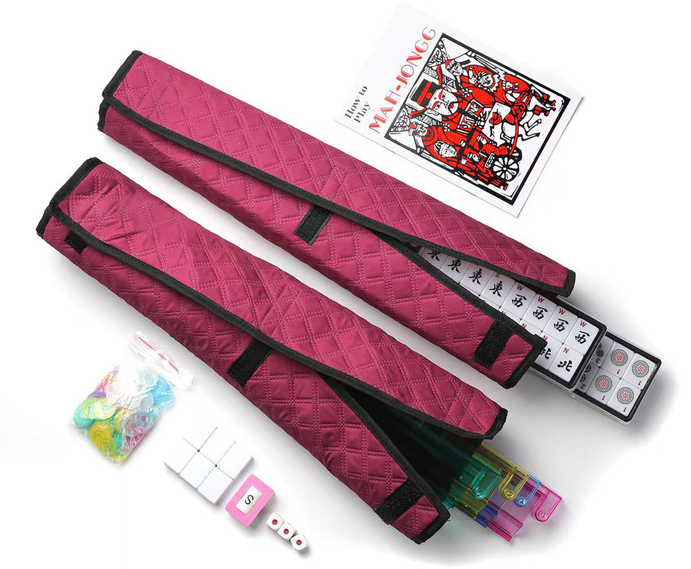 Mose Cafolo all-in-one rack and pushers keep tiles organized during play.