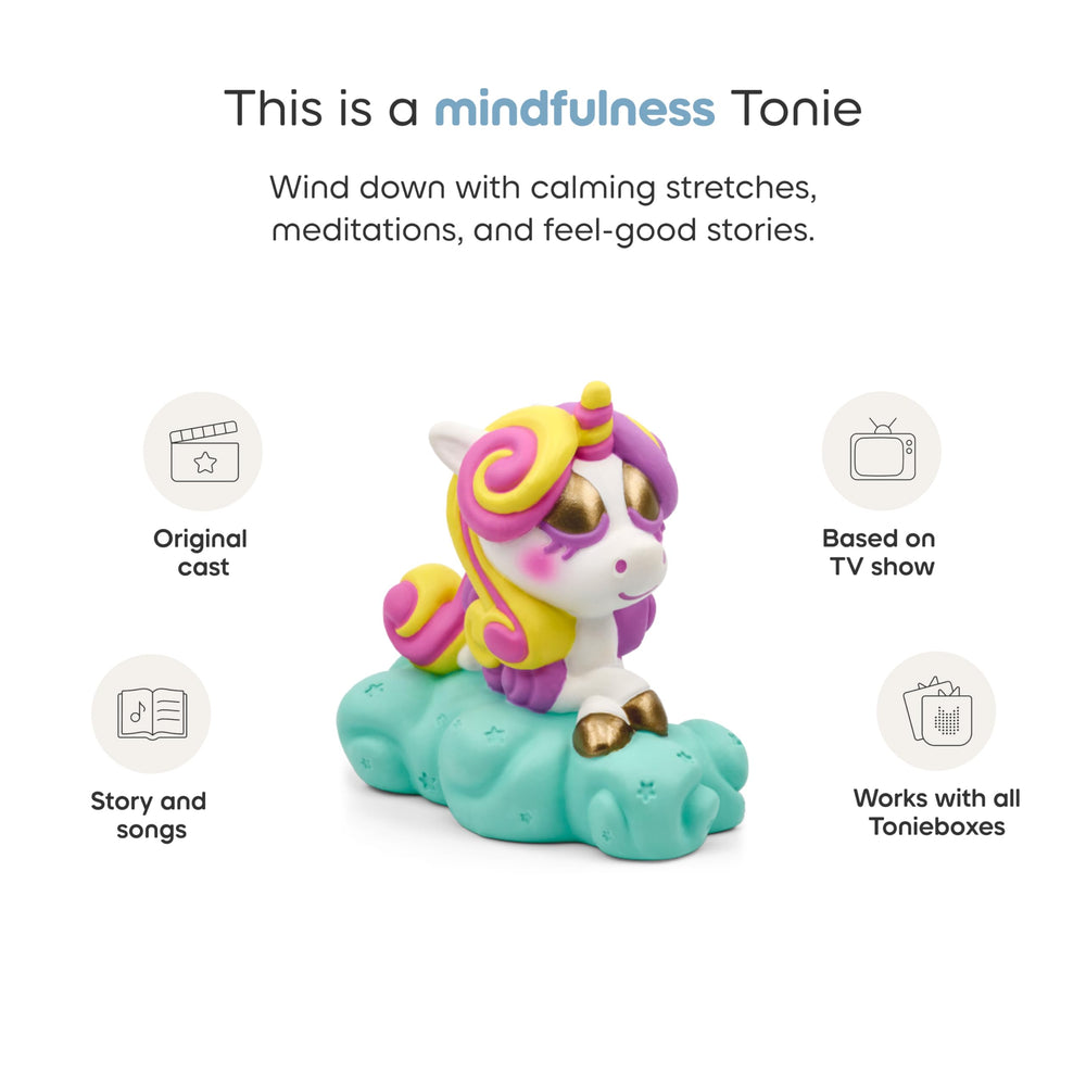 Moshi Fluttercup character figure, pairing Moshi content with a soothing listening experience.