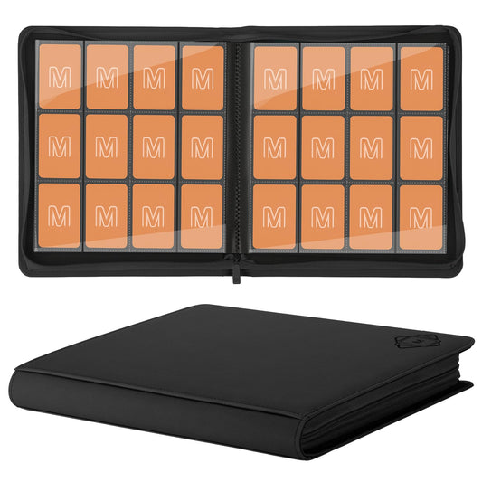 MOSLA Premium Card Binder front view showing 720-pocket capacity for MTG and sports cards.