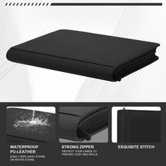 MOSLA Toploader Binder interior sleeve layout for organized sleeved cards