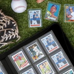 MOSLA Toploader Binder suede lining cushions cards for protection