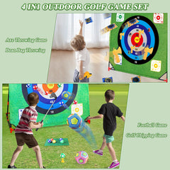 Mostop axes throwing set provides family-friendly challenges and varied scoring