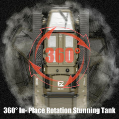 Mostop RC Tank Car 360-degree rotation enables precise maneuvers
