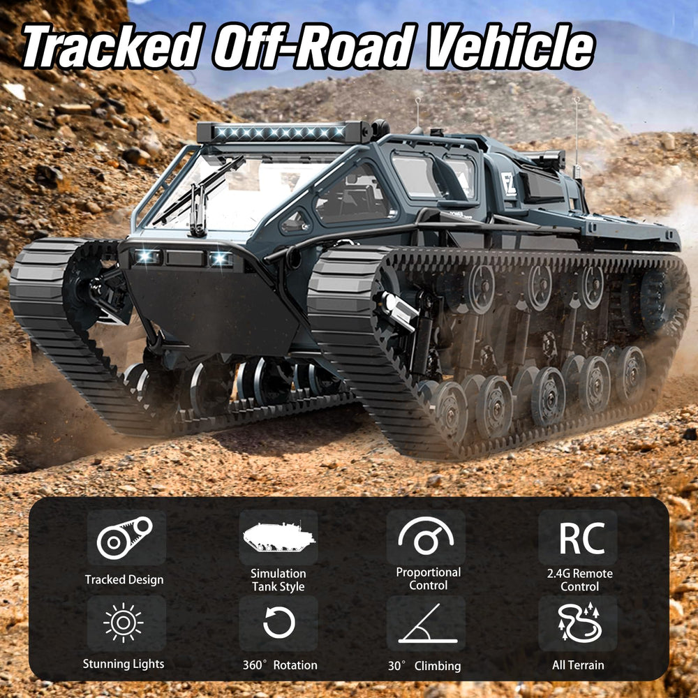 Mostop RC Tank Car rear view highlighting open doors