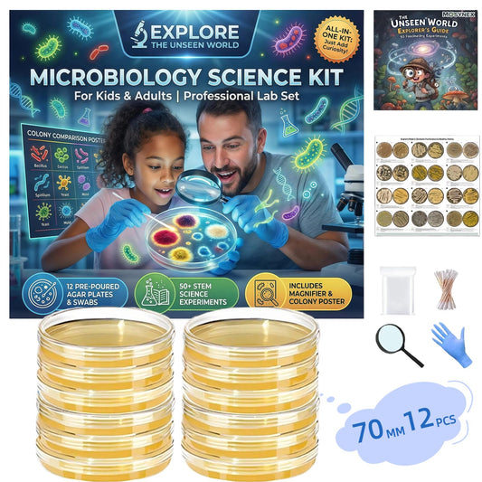 Mosynex microbiology kit with petri dishes for at-home exploration