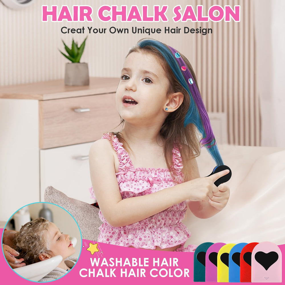 MOTAWEEK washable hair chalks deliver vibrant color that washes out easily.