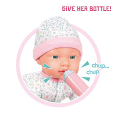 Mother Love crawling doll shows arm and leg movement for imaginative pretend play.