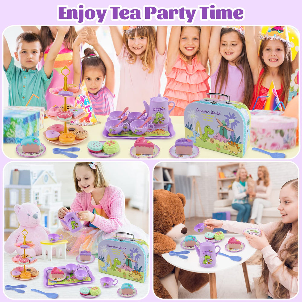 Motiloo dinosaurs cake-tray adds colorful desserts to kid tea time.