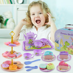 Motiloo dinosaurs small-plates pair with cups for mini treats.