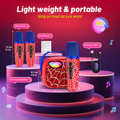 Motivekit mini karaoke two mics enables duets during family performances.