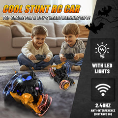 Motivekit RC car 360° rotation demonstrates dynamic stunt capability
