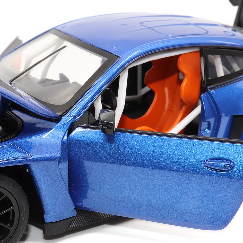 Motor City Classics BMW M4 GT3 blue desk display setup