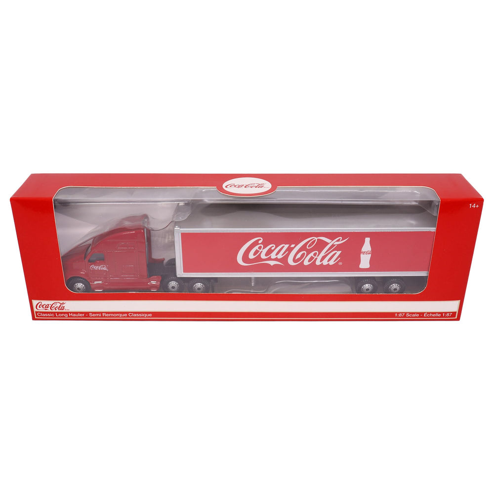 Motor City Classics Coca-Cola long hauler graphics highlight branding and collector appeal.