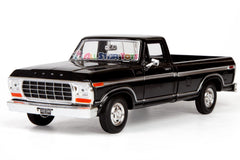 Motormax F-150 with opening doors reveals detailed interior for display.