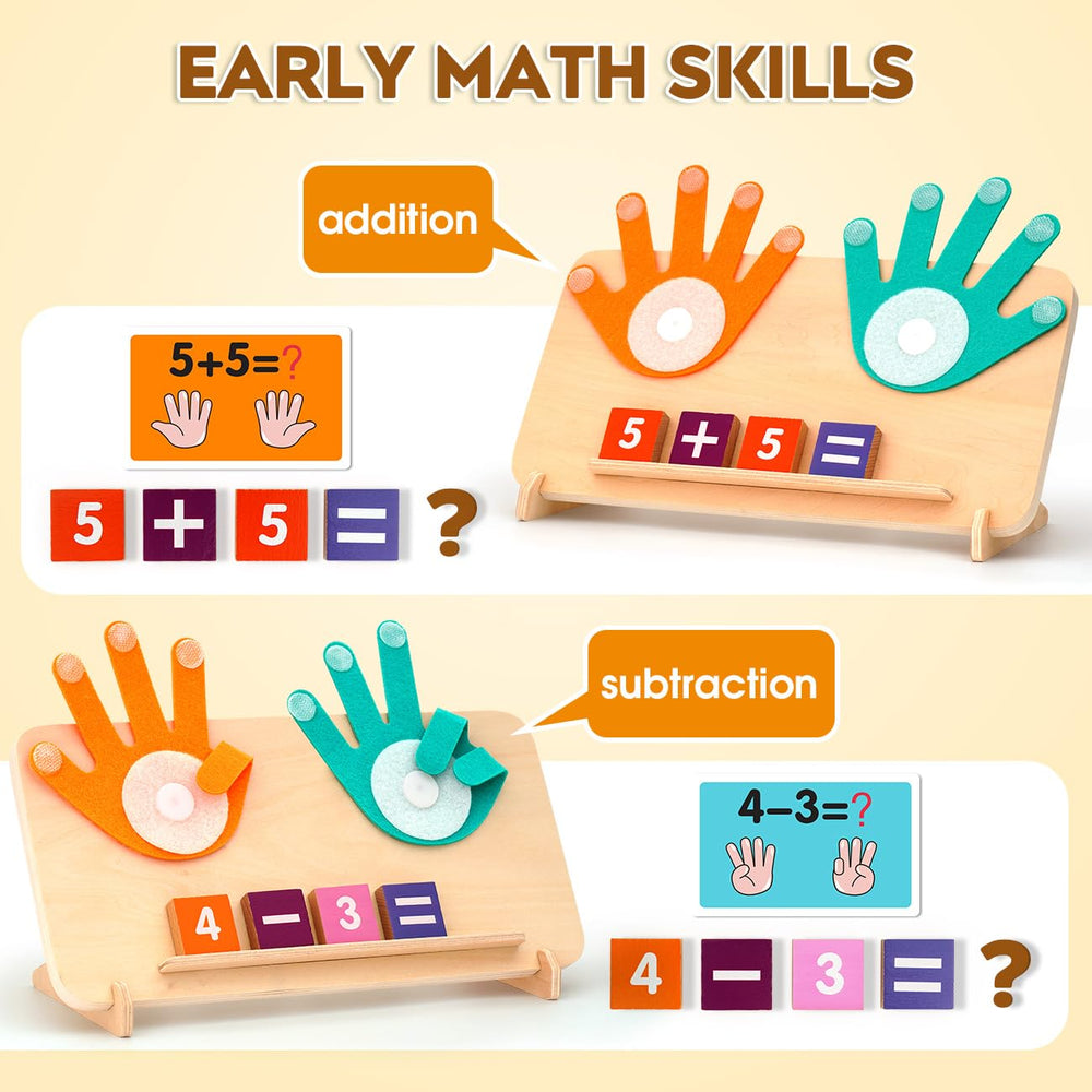 MOTREE counting flash cards support visual math practice.