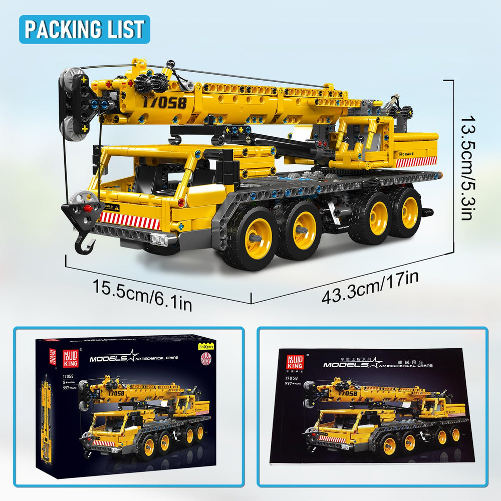 Mould King 997-piece set box shows content and value
