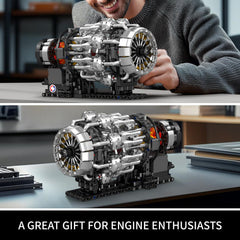 Mould King ABS material engine kit emphasizes safety, smooth surfaces, and durability.