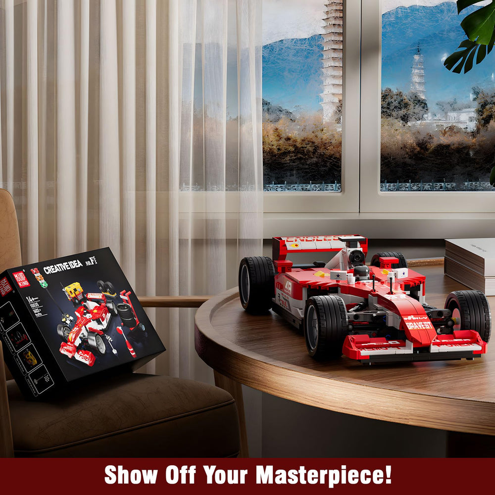 Mould King Formula Car Building Set authentic paint details enhance realism