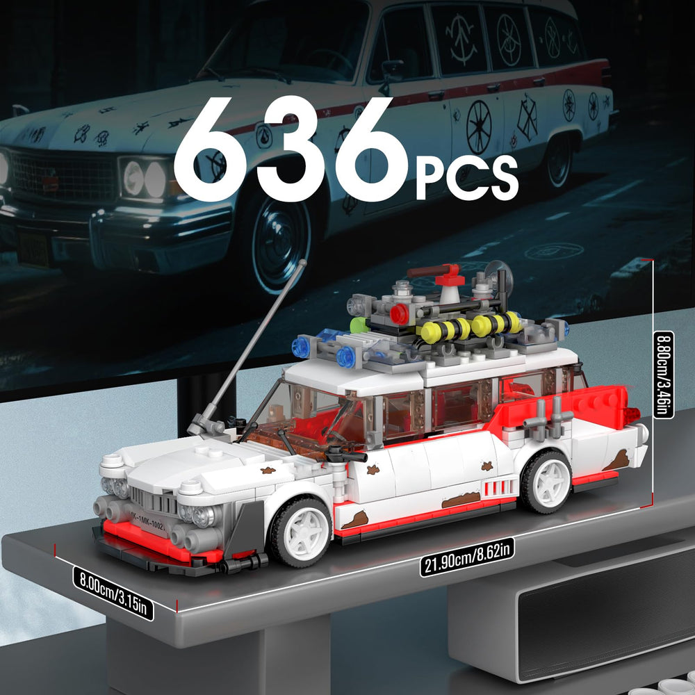 Mould King Ghost Car ECTO-1 boxed set ideal for adults and collectors