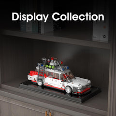 Mould King Ghost Car ECTO-1 transparent windows reveal interior details