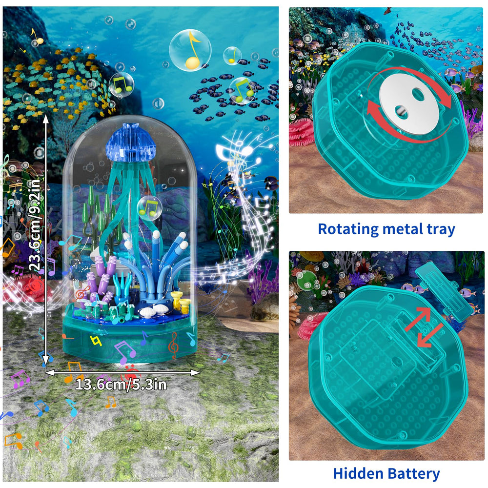 Mould King seaweed and coral bottom adds lifelike ocean scenery