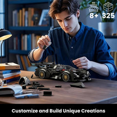 Mould King Super Sports Car display-ready model offers a stylish home or office piece.