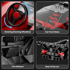 Mould King Super Sports Car step-by-step manual guides smooth assembly.
