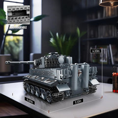 Mould King Tiger Tank detailed parts for construction enthusiasts