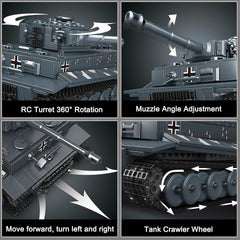 Mould King Tiger Tank display model combining history and play