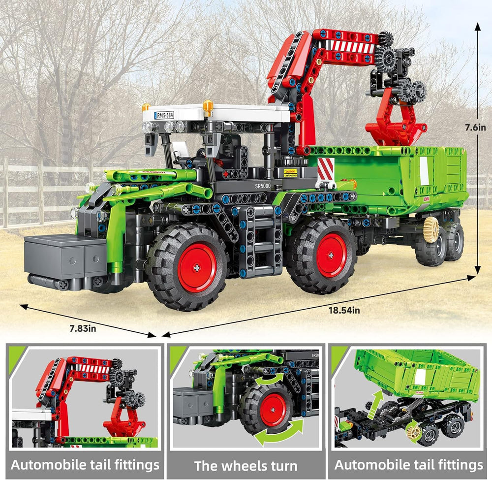Mov stone City Construction 3 in 1 tractor trailer hitch enables versatile transport scenes