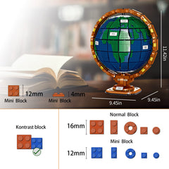 Mov Stone Ideas Globe ABS material with smooth edges ensures safe handling.