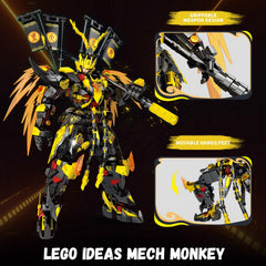 Mov Stone Mech Monkey glow details enhance evening room decor.