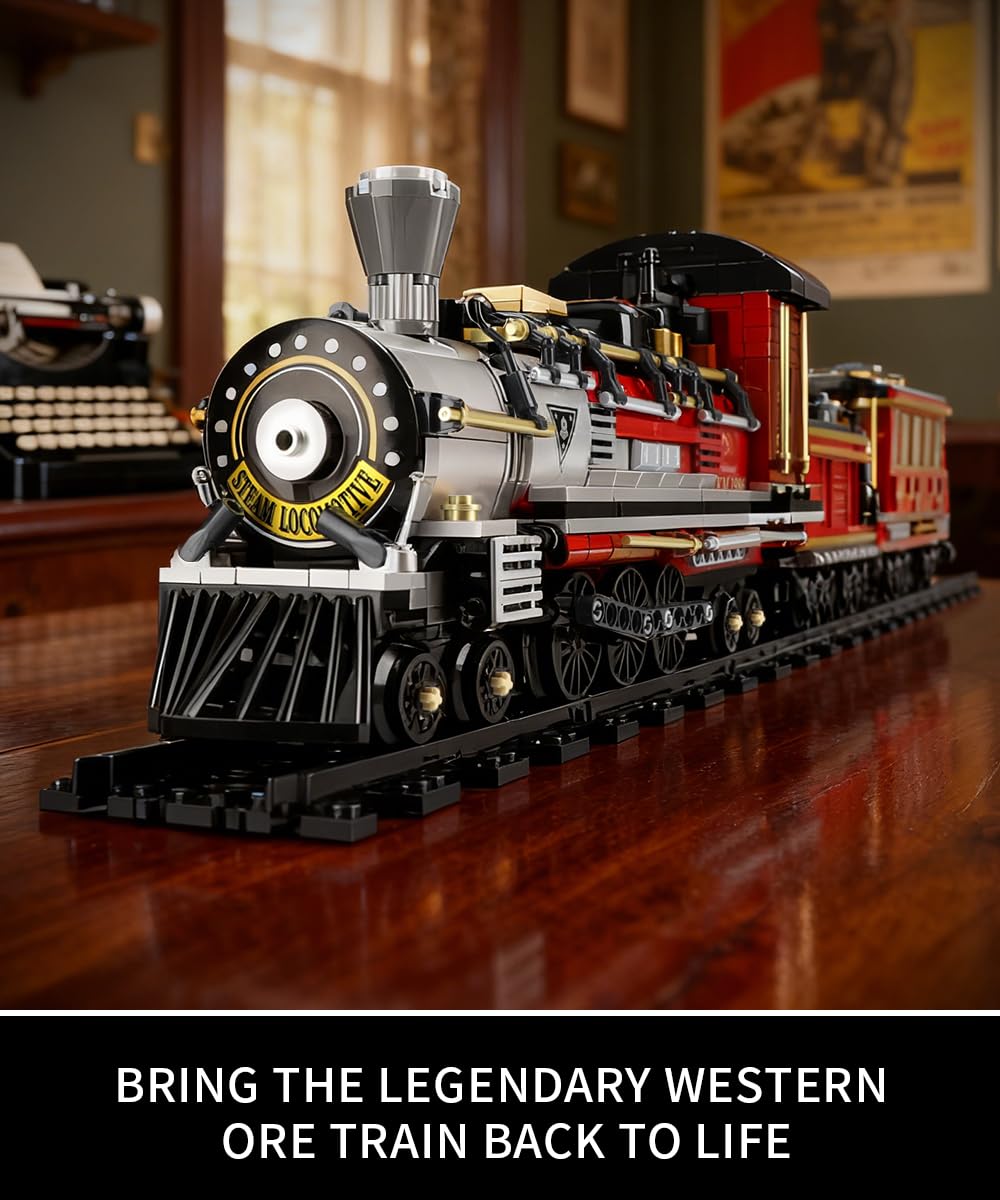 Mov Stone steam train side profile reveals authentic scale and dramatic detailing for enthusiasts