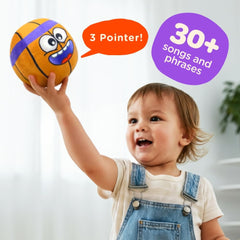 Move2Play basketball plush-soft exterior highlights tear-free play for early movers