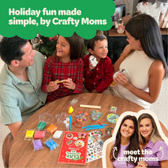 Move2Play Crafty Moms gingerbread men ornament kit for creative holiday projects at home