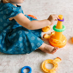 Move2Play giraffe stacking toy gift option for babies and toddlers