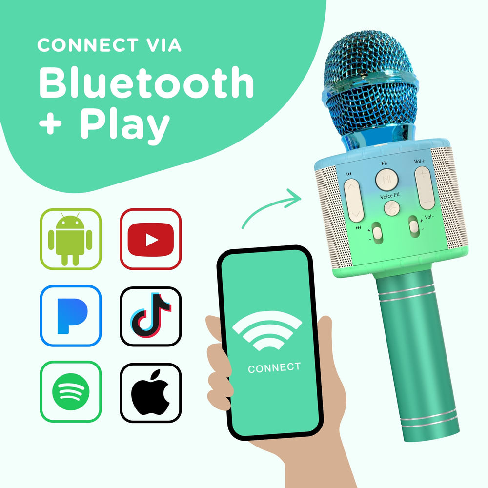 Move2Play mic with Bluetooth connection enables wireless music playback