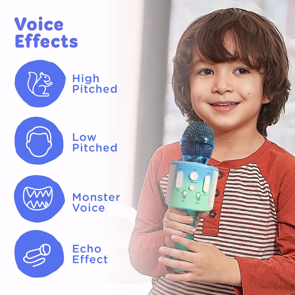 Move2Play microphone controls close-up for easy, confident singing by children.