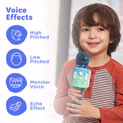 Move2Play microphone controls close-up for easy, confident singing by children.