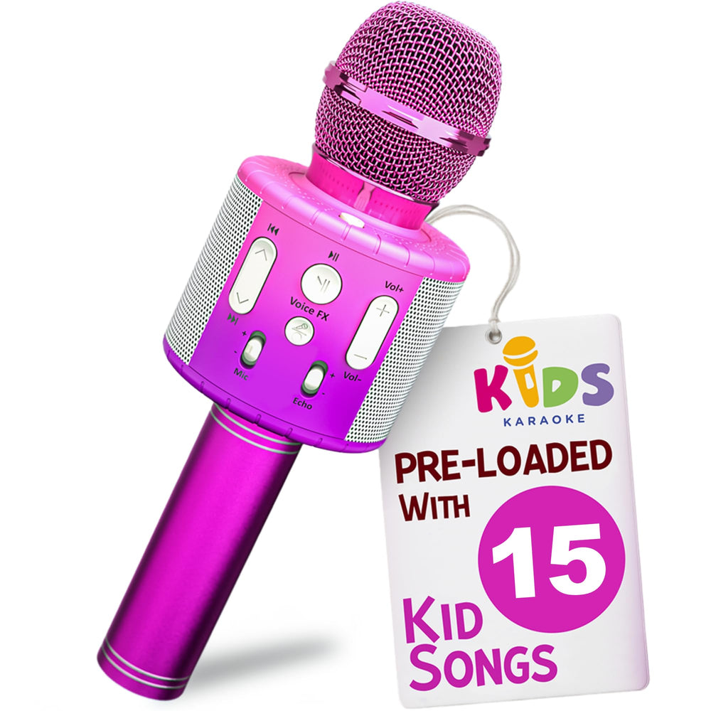 Move2Play Kids Karaoke Microphone with preloaded songs for instant family fun.