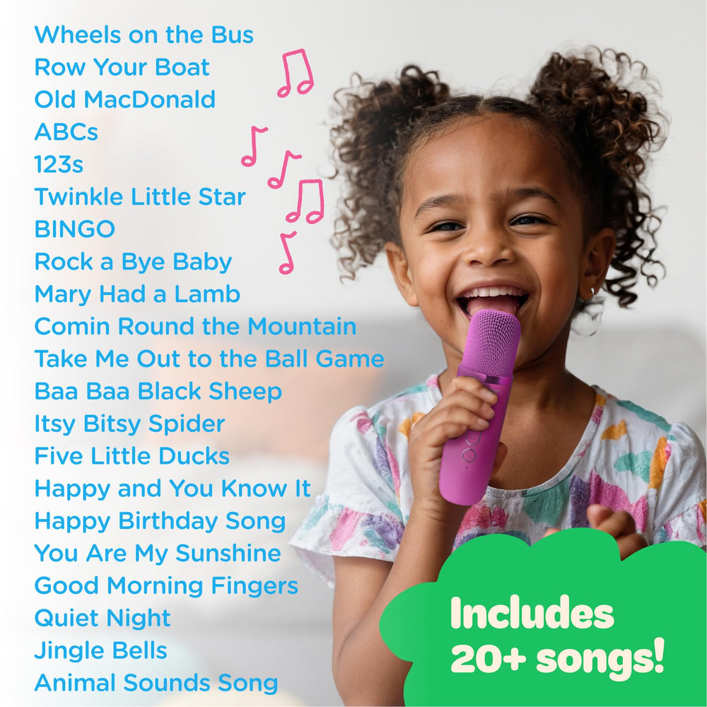 Move2Play kids singing with two microphones during a playful session