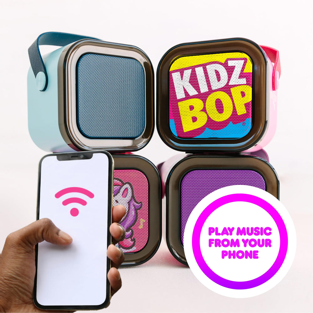 Move2Play Kidz Bop Mini Karaoke with four voice effects and echo for fun performances